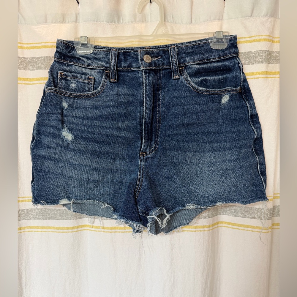 Hollister Dark Blue Jean Shorts